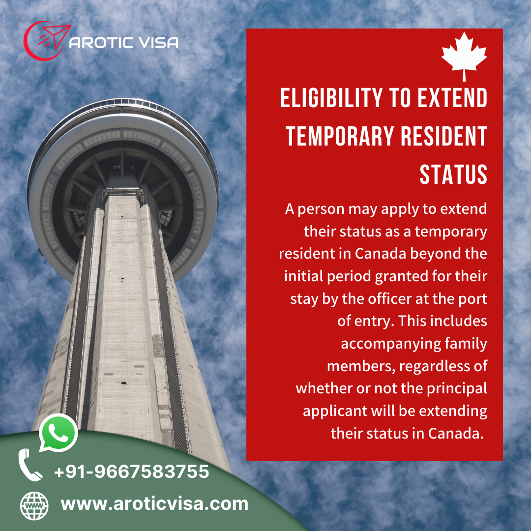 How do I extend my temporary resident status in Canada?